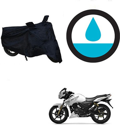 HYBRIDS COLLECTION Waterproof Two Wheeler Cover for TVS(Apache RTR 180, Black)