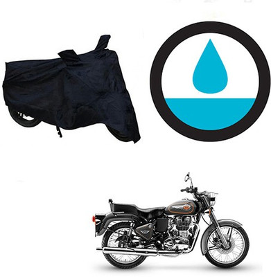 HYBRIDS COLLECTION Waterproof Two Wheeler Cover for Royal Enfield(Bullet 500, Black)