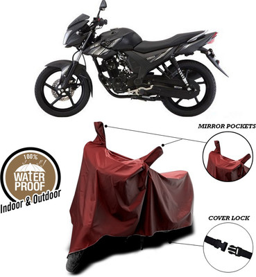 ANTHUB Waterproof Two Wheeler Cover for Yamaha(SZ-RR, Maroon)