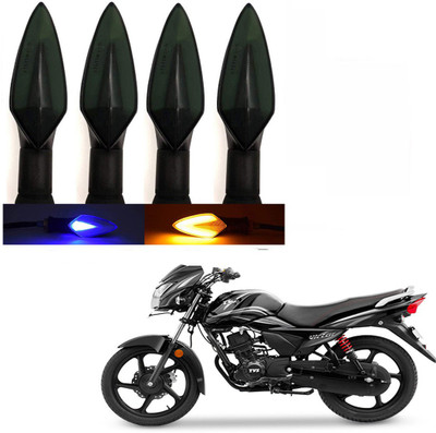 BRPEARl Side LED Indicator Light for TVS Victor New(Blue, Amber)