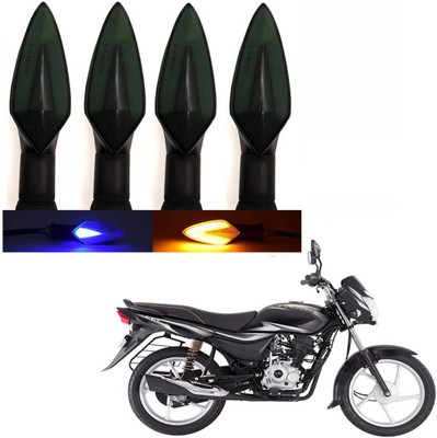 BRPEARl Side LED Indicator Light for Bajaj Platina(Blue, Amber)
