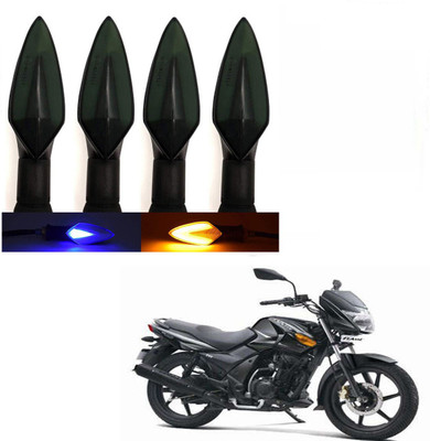 BRPEARl Side LED Indicator Light for TVS Flame DS125(Blue, Amber)