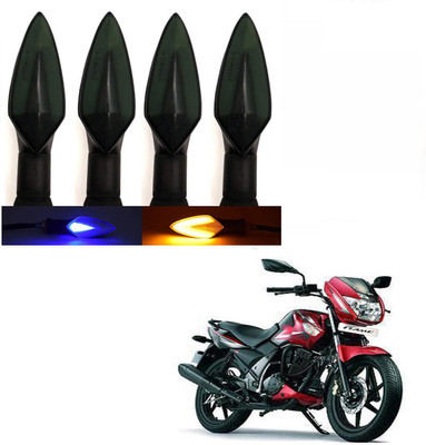 BRPEARl Side LED Indicator Light for TVS Flame(Blue, Amber)
