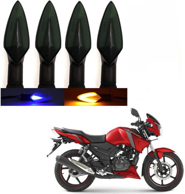 BRPEARl Side LED Indicator Light for TVS Apache RTR 160(Blue, Amber)