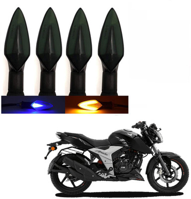 BRPEARl Side LED Indicator Light for TVS Apache(Blue, Amber)