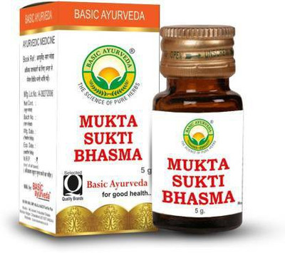 Basic Ayurveda Mukta Shukti Bhasma Pack Of 3(Pack of 3, 5 g)