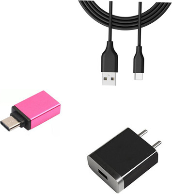 DAKRON Wall Charger Accessory Combo for Huawei P40 lite(Black)