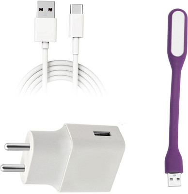 DAKRON Wall Charger Accessory Combo for OPPO A33 2020(White)