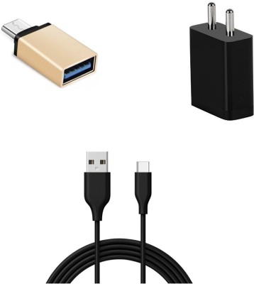 DAKRON Wall Charger Accessory Combo for Samsung Galaxy F41(Black)