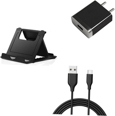 DAKRON Wall Charger Accessory Combo for Micromax In note 1(Black)