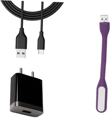 DAKRON Wall Charger Accessory Combo for Infinix Zero 8i(Black)
