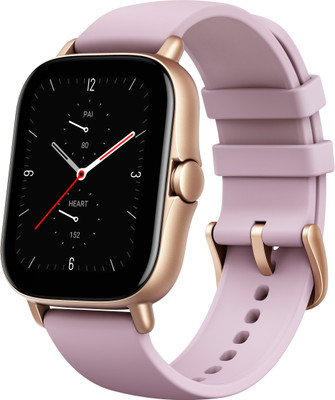 huami GTS 2e 1.65 HD AMOLED advanced GPS & 90+ sports modes Smartwatch(Black Strap, Regular)