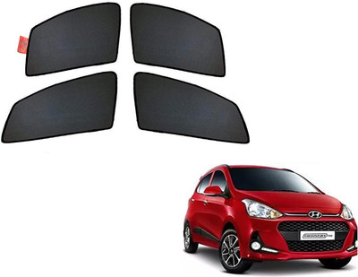 WolkomHome Side Window Sun Shade For Hyundai Grand i10(Black)