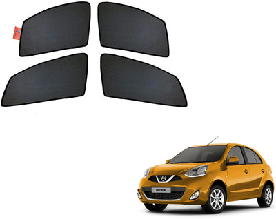 WolkomHome Side Window Sun Shade For Nissan Micra(Black)