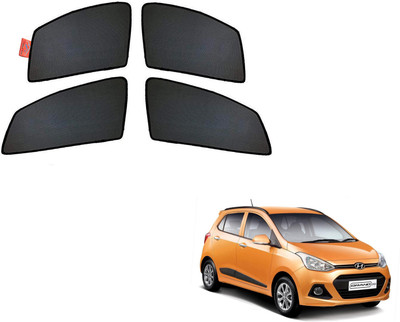 WolkomHome Side Window Sun Shade For Hyundai Grand i10(Black)