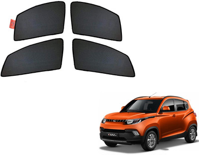 WolkomHome Side Window Sun Shade For Mahindra KUV 100(Black)
