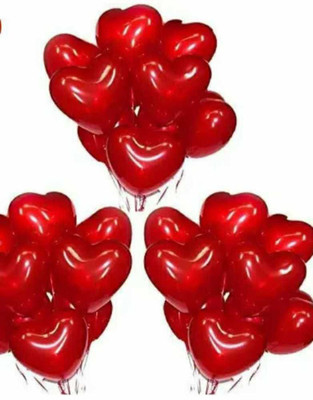 salvusappsolutions Solid HEART_BAL01 Balloon(Red, Pack of 1)