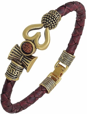 Ashikaraj Leather Gold-plated Bracelet