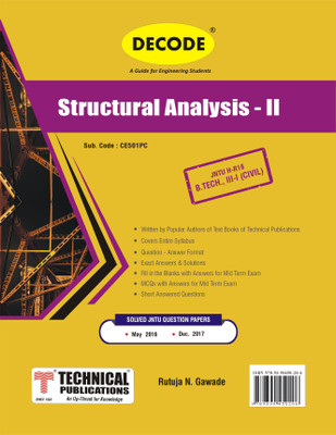 Decode-Structural Analysis-II for JNTU-H 18 Course (III - I - CIVIL - CE501PC)(Paperback, Rutuja N. Gawade)