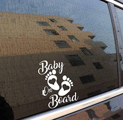 Aleena Care Sticker & Decal for Car(White)