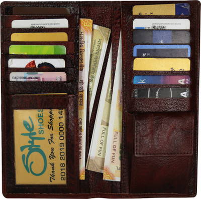 Style 98 15 Card Holder(Set of 1, Brown)