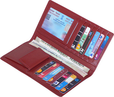 Style 98 15 Card Holder(Set of 1, Maroon)