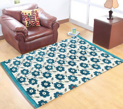 moninfinity Multicolor Chenille Carpet(5 ft,  X 7 ft, Rectangle)