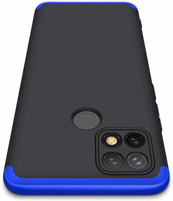 FlareHUB Front & Back Case for OPPO A15, OPPO A15s(Blue, Hard Case, Pack of: 1)