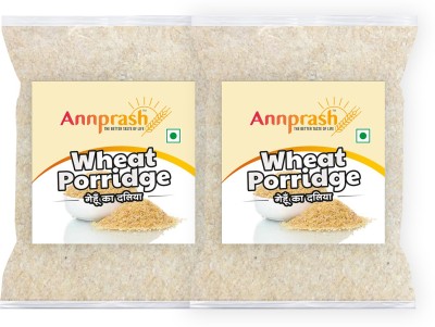 Annprash Premium Quality Wheat Porridge /Gehun Daliya - 2kg (1kgx2) Pouch(2 x 1 kg)