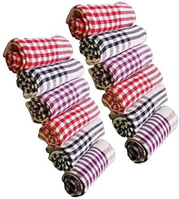 KARFE Wet and Dry Cotton Cleaning Cloth(12 Units)