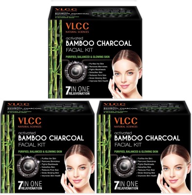 VLCC Activated Bamboo Charcoal Facial Kit (3 x 60g)(3 x 60 g)