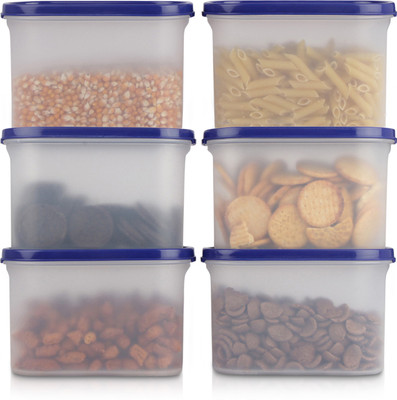 Cutting EDGE Polypropylene Grocery Container  - 1200 ml(Pack of 6, Blue)