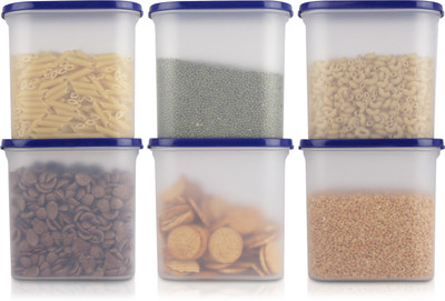 Cutting EDGE Polypropylene Grocery Container  - 1800 ml(Pack of 6, Blue)