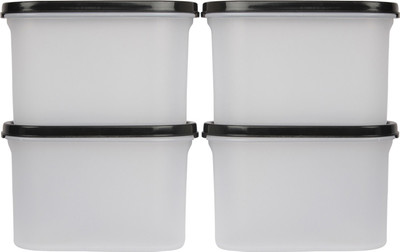 Cutting EDGE Polypropylene Grocery Container  - 1200 ml(Pack of 4, Black)