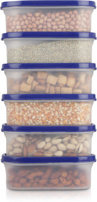 Cutting EDGE Polypropylene Grocery Container  - 525 ml(Pack of 6, Blue)