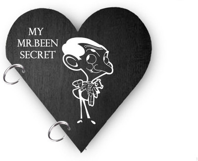 DI-KRAFT Mr . Bean secert print handmade valantine day gift diary A5 Diary unruled 150 Pages(Black)