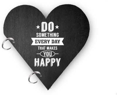 DI-KRAFT motivational quotes print handmade valantine day gift diary A5 Diary unruled 150 Pages(Black)