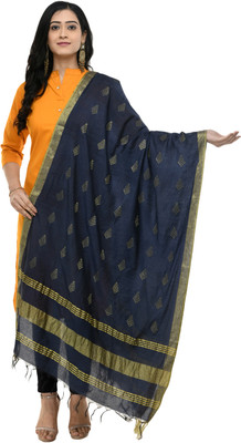 A R SILK Pure Cotton Striped Women Dupatta