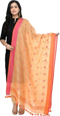 A R SILK Cotton Blend Striped Women Dupatta