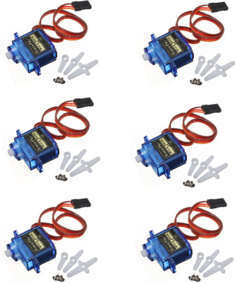 YOGI-TECH (6 Pcs) SG90 Micro Servo Motor 9G RC Robot Helicopter Airplane Controls Electronic Components Electronic Hobby Kit