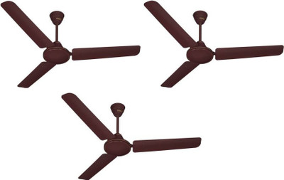 Usha striker neo pack of 3 1200 mm 3 Blade Ceiling Fan  (brown, Pack of 3)