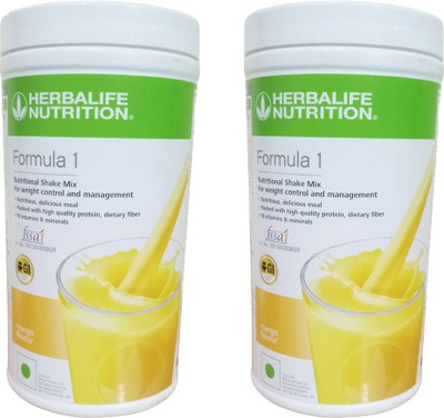 HERBALIFE Formula 1 Nutritional Shake Mix - Mango Flavor For Weight Loss 2 PCS Combo Pack Combo(500 Gram)