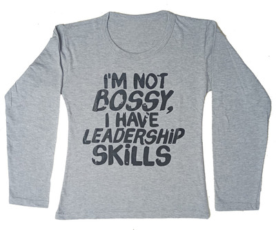 KAVYA Girls Typography Cotton Blend Regular T Shirt(Grey, Pack of 1)