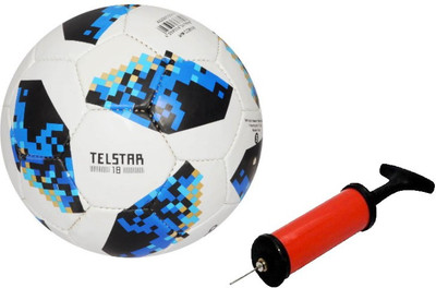 DIBACO SPORTS COMBO BLUE TELSTAR FOOTBALL WITH AIR PUMP Football Kit