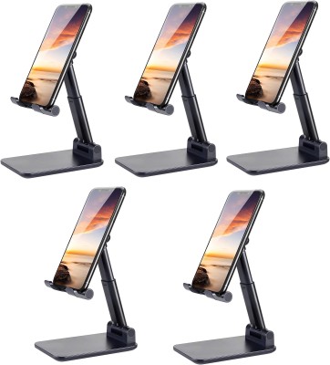 FKU (PACK OF 5)Adjustable Cell Phone Holder Foldable Tablet Stand Mobile Phone Mount for Desk Compatible with All Smartphones Mobile Holder