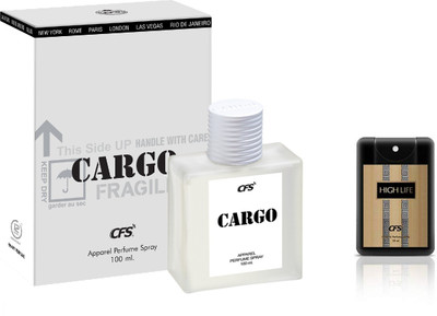 CFS Cargo White 100ml perf with Pocket Perf High Life Noir 20ml Perfume  -  120 ml(For Men & Women)