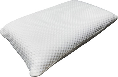 PUMPUM Gel Memory Series Memory Foam Solid Sleeping Pillow Pack of 1(White)