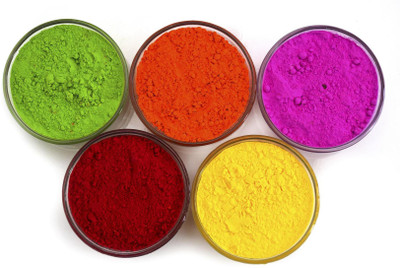 BRIGHT BLOOM Pack of 5 Rangoli Powder(Multicolor)