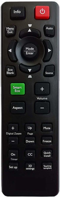 BhalTech MW516 MS513 MX514 DLP Projector Compatible for  Projector BENQ Remote Controller(Black)