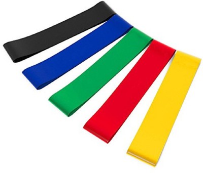 Neel Resistance Loop Latex Band Set for 5. Exercise, Legs, Gym, Workout Resistance Tube(Multicolor)